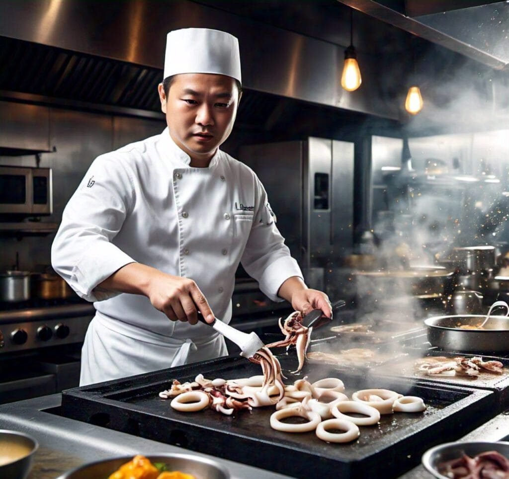 طريقة طبخ حلقات الحبار