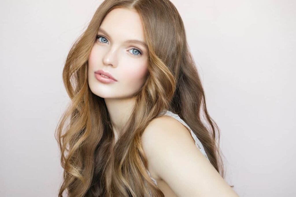 صبغة شعر كستنائي