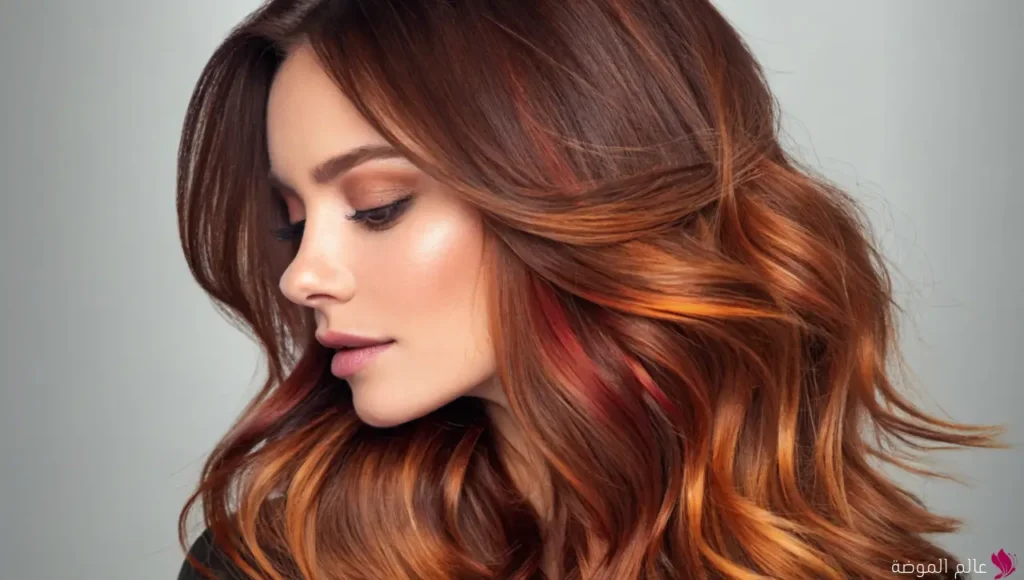 صبغة شعر كستنائي
