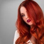 صبغة شعر حمراء